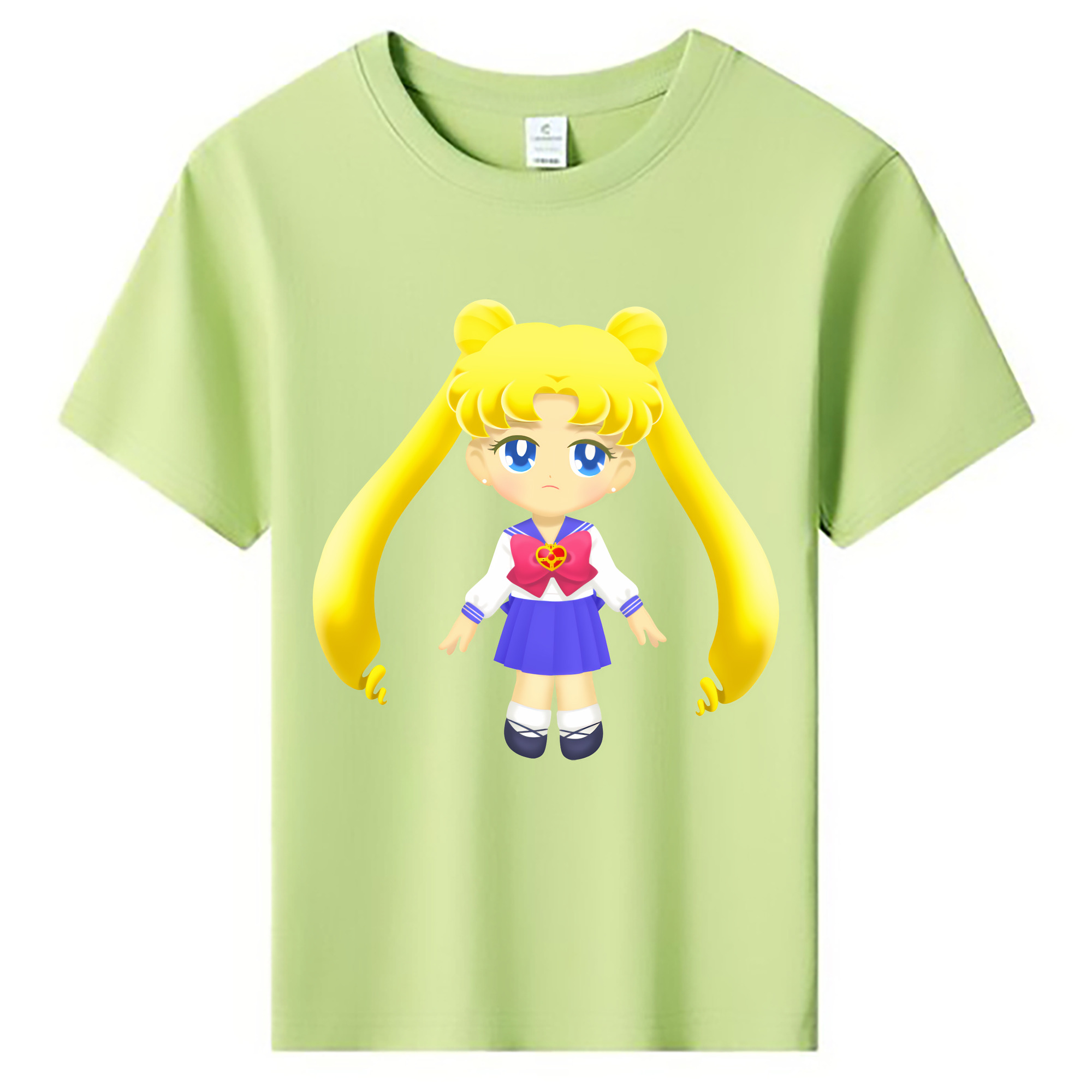 （画像用） 美少女戦士セーラームーン 愛野 美奈子 あいの みなこ Sailor Moon Aino Minako 綿100％キッズTシャツ（フロントプリント）